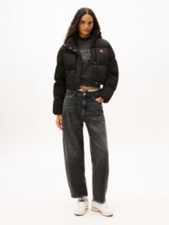 Down Cropped Alaska Puffer Jacket — Black 3