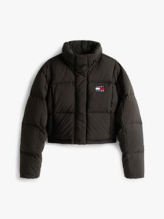 Down Cropped Alaska Puffer Jacket — Black 6