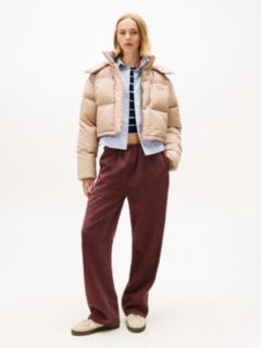 Down Cropped Alaska Puffer Jacket — Beige 3