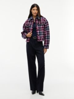 Wool Blend Trucker Jacket — Multi 2