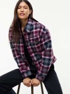 Wool Blend Trucker Jacket — Multi 3