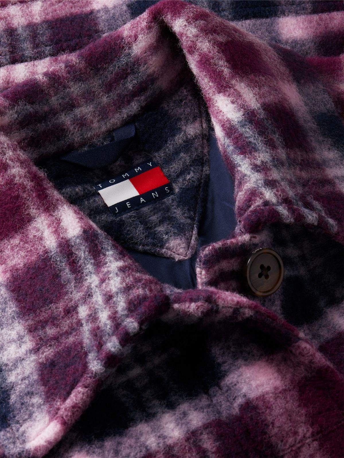 Wool Blend Trucker Jacket — Multi