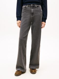 Claire High Rise Wide Leg Jeans — Grey 2