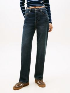High Rise Slim Straight Jeans — Blue 2