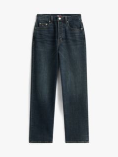 High Rise Slim Straight Jeans — Blue 5