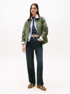 High Rise Slim Straight Jeans — Blue 1