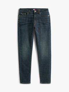 Mid Rise Slim Faded Jeans — Blue 5