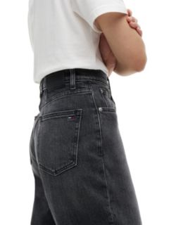 Ultra High Rise Tapered Mom Jeans — Black 3