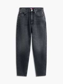 Ultra High Rise Tapered Mom Jeans — Black 5