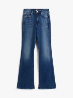 Sylvia High Rise Skinny Flared Jeans — Blue 5