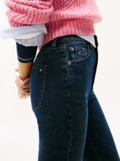 Sylvia High Rise Skinny Flared Jeans — Blue 3
