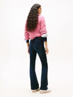 Sylvia High Rise Skinny Flared Jeans — Blue 4