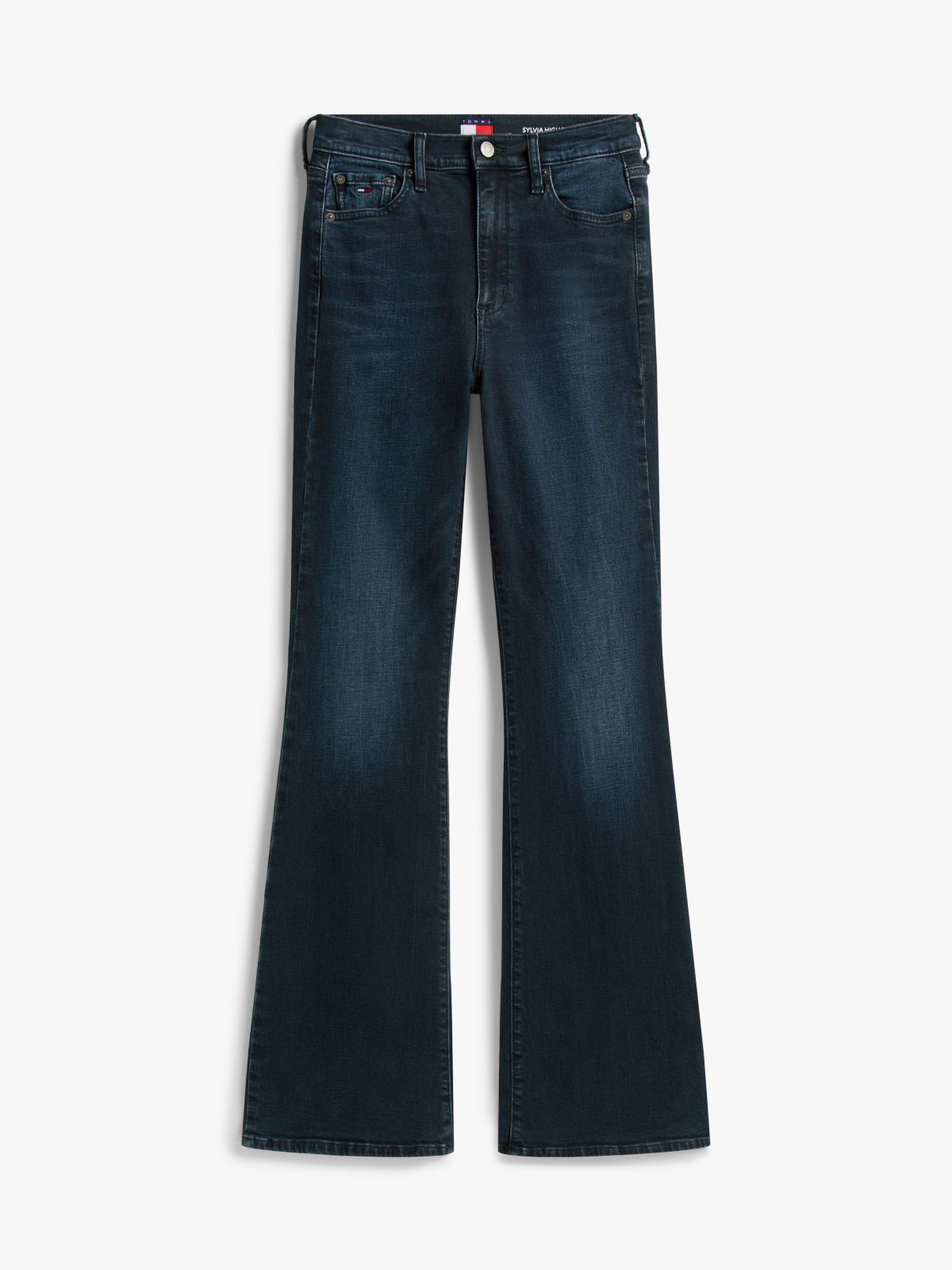 Sylvia High Rise Skinny Flared Jeans — Blue