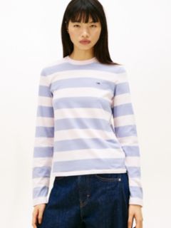 Flag Embroidery Jersey Long Sleeve T-Shirt — Purple 1