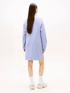 Tommy Badge Relaxed Mini Jumper Dress — Blue 4
