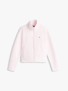Teddy Fleece Zip-Thru Jacket — Pink 5