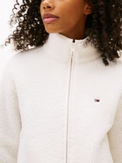 Teddy Fleece Zip-Thru Jacket — White 2