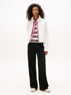 Teddy Fleece Zip-Thru Jacket — White 3