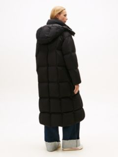 Water Repellent Longline Alaska Puffer Coat — Black 4