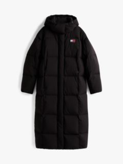 Water Repellent Longline Alaska Puffer Coat — Black 5