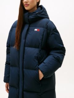 Water Repellent Longline Alaska Puffer Coat — Blue 2