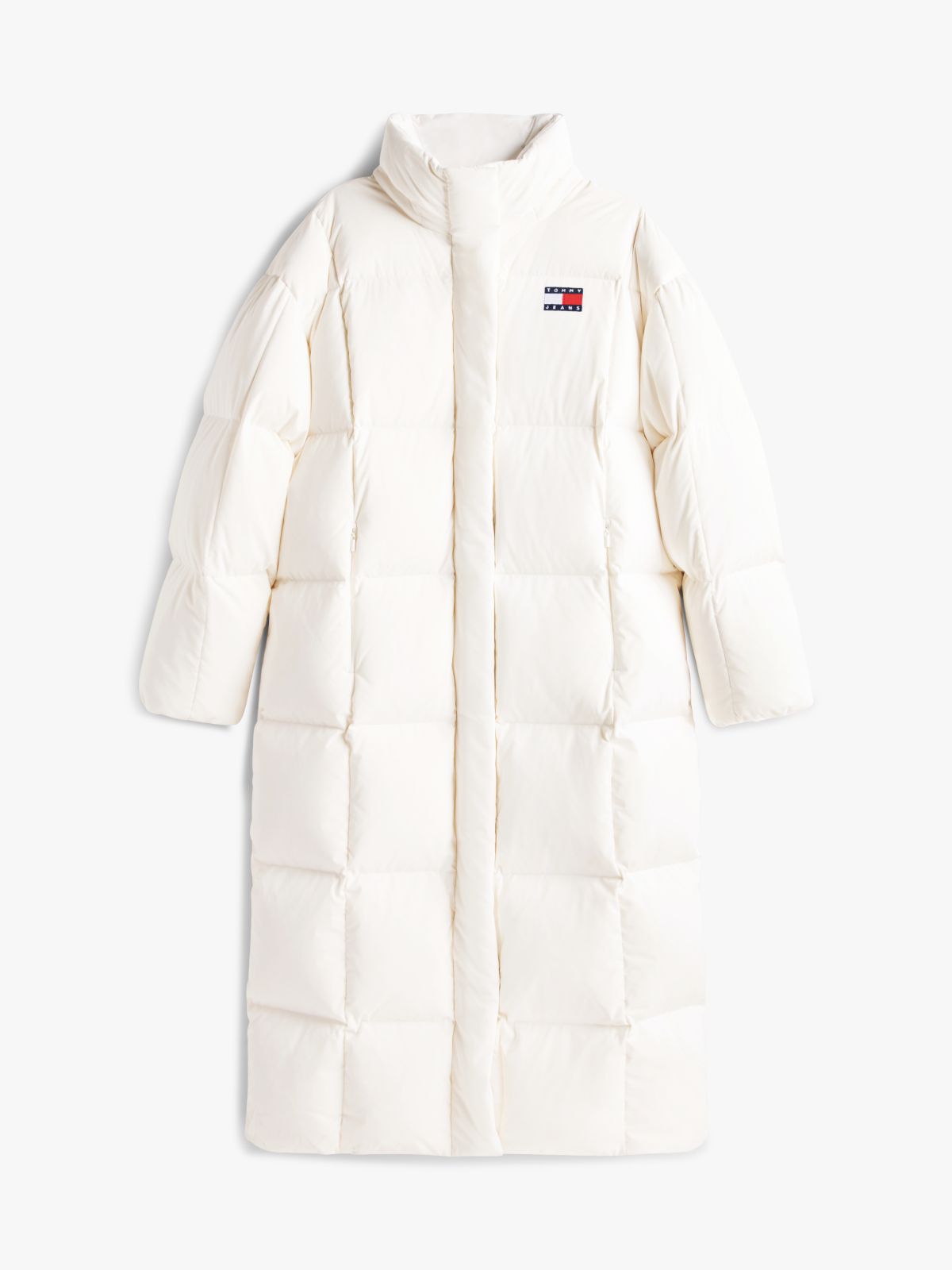 Water Repellent Longline Alaska Puffer Coat — White