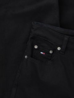 Kira Mid Rise Straight Black Jeans — Black 8