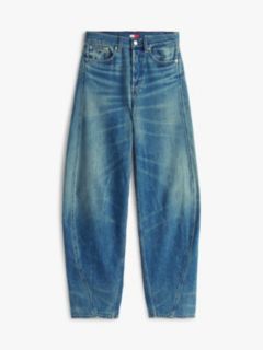 Ella High Rise Barrel Jeans — Blue 5