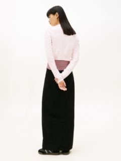 Stitch Logo Chenille Slim Cropped Jumper — Pink 4