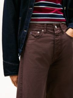 Mid Rise Wide Barrel Leg Trousers — Brown 3