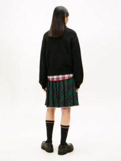 Tommy Flag Intarsia Relaxed Turtleneck Jumper — Black 4