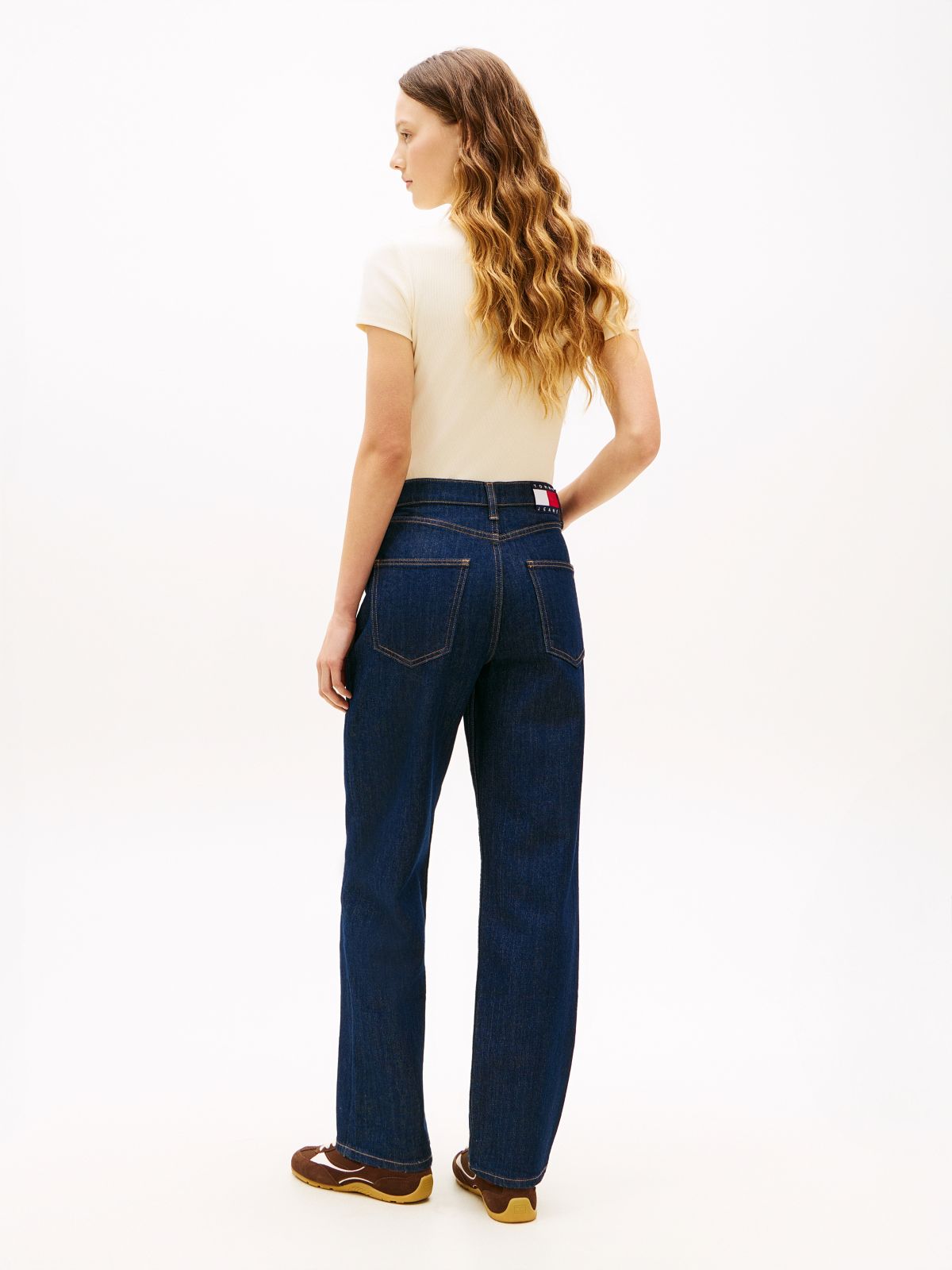 Layla High Rise Straight Jeans — Blue