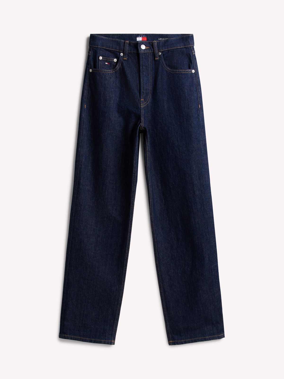 Layla High Rise Straight Jeans — Blue