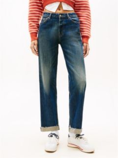 Mid Rise Slim Straight Jeans — Blue 2
