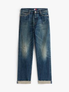 Mid Rise Slim Straight Jeans — Blue 5