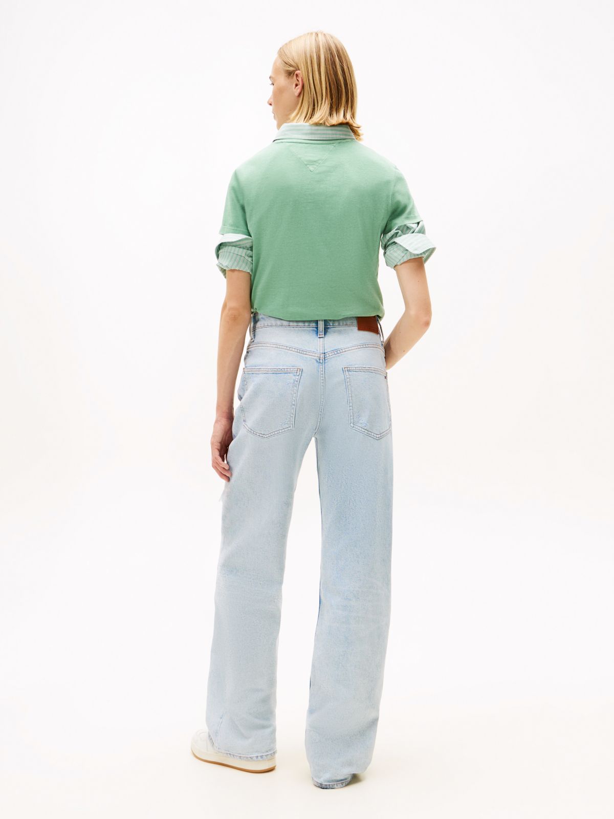 Mia Coolmax Mid Rise Relaxed Jeans — Blue