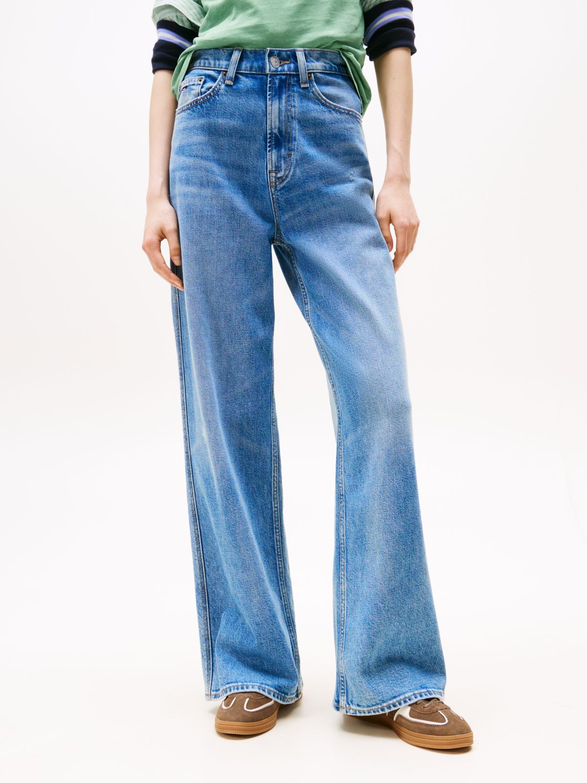 Claire Coolmax High Rise Wide Jeans — Blue