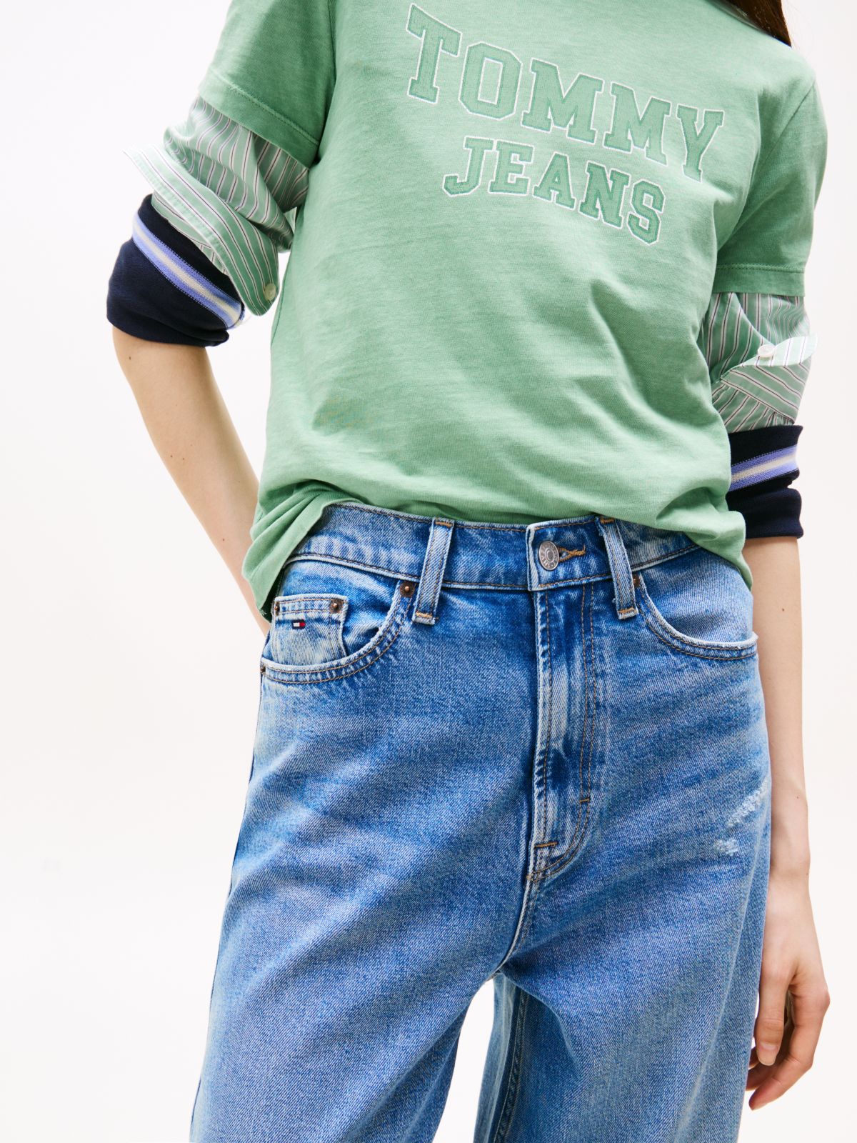 Claire Coolmax High Rise Wide Jeans — Blue