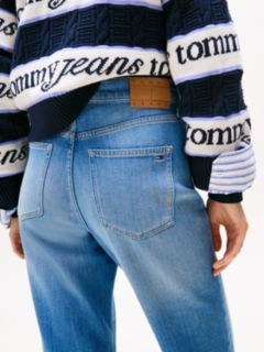 High Rise Flared Leg Jeans — Blue 3