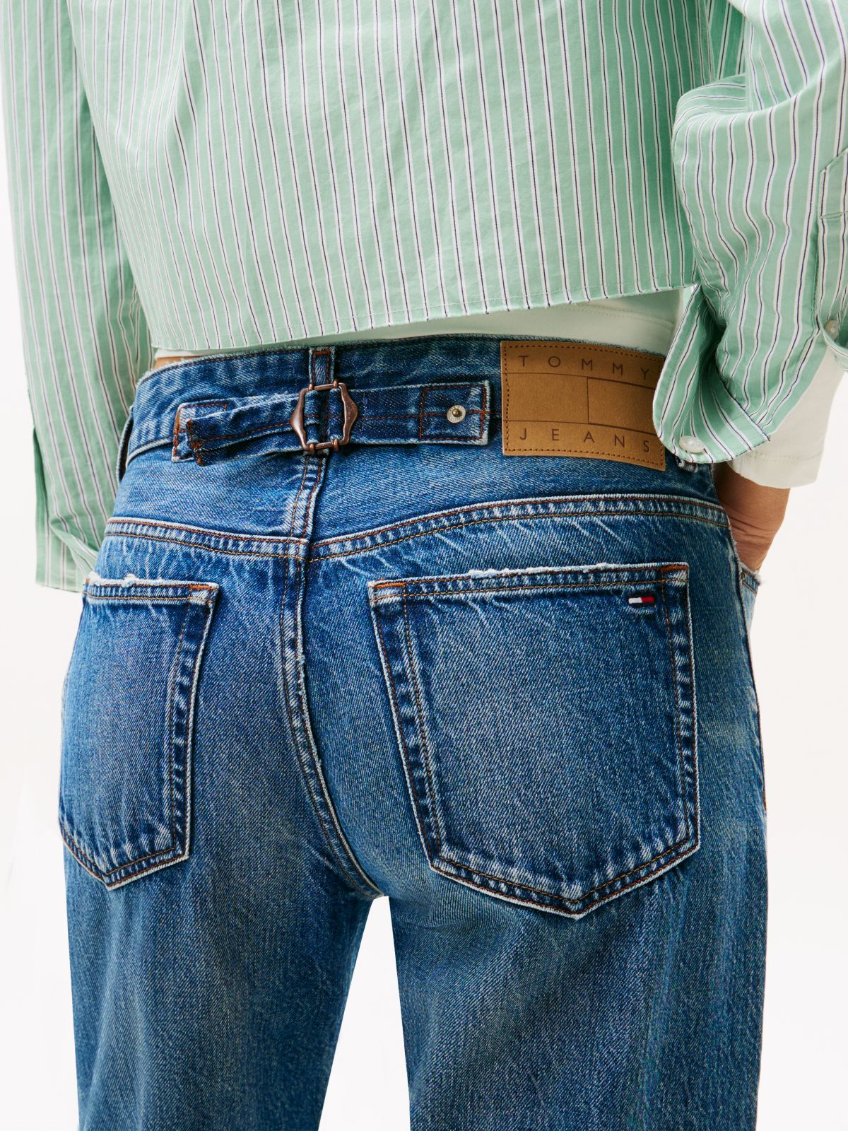 Slim Straight Leg Jeans — Blue
