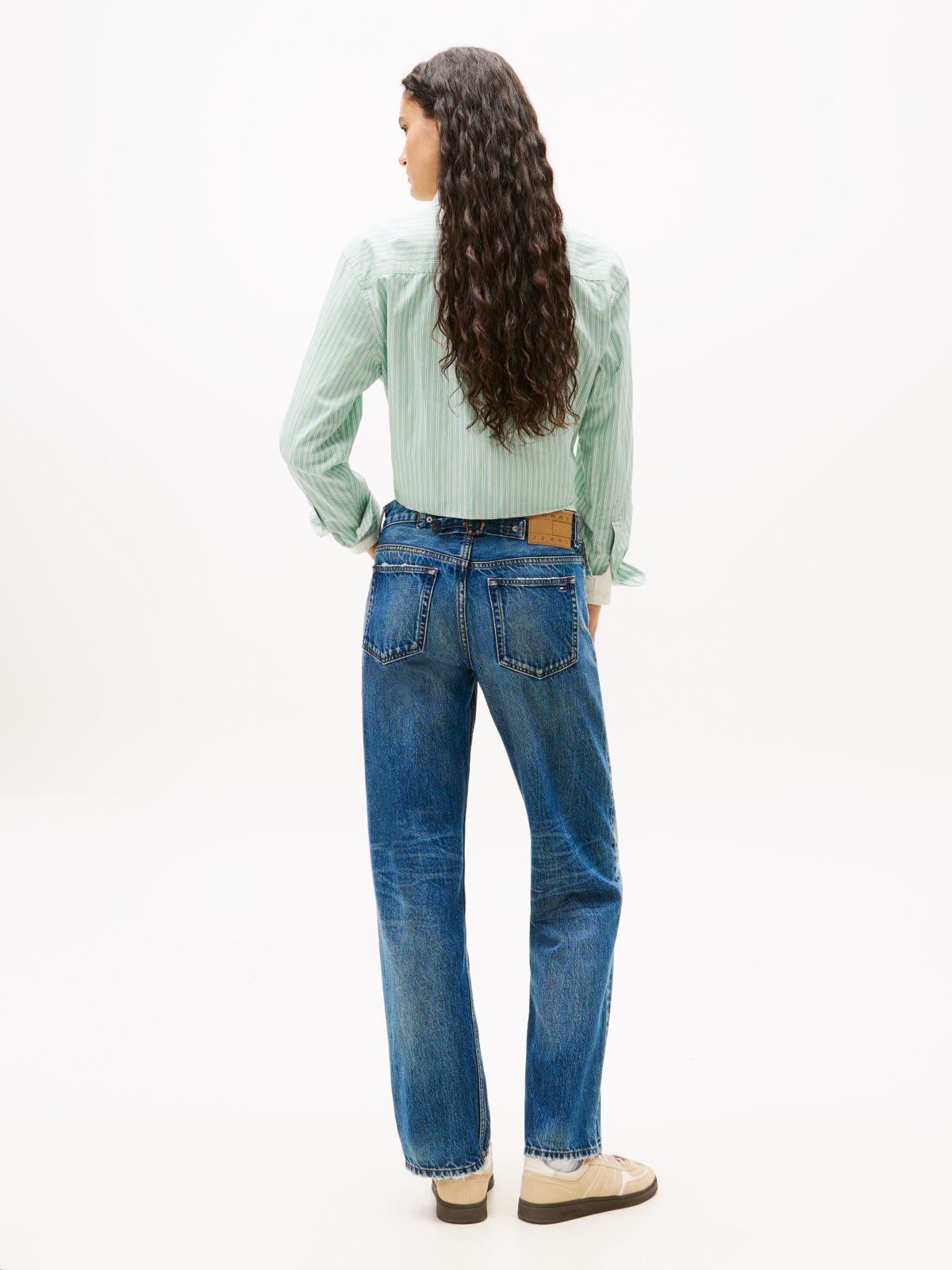 Slim Straight Leg Jeans — Blue