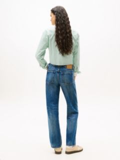 Slim Straight Leg Jeans — Blue 4