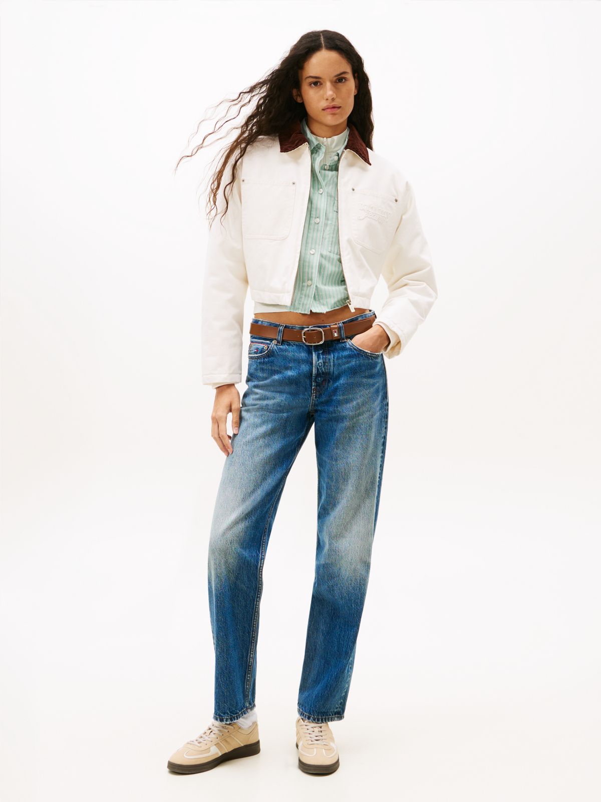 Slim Straight Leg Jeans — Blue