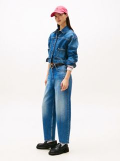 Tapered Balloon Leg Jeans — Blue 3