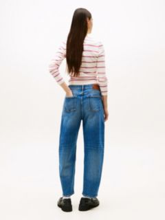 Tapered Balloon Leg Jeans — Blue 5