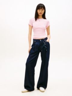 Smock Slim Seersucker T-Shirt — Pink 3