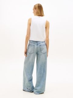 Linen Blend Waistcoat — White 4