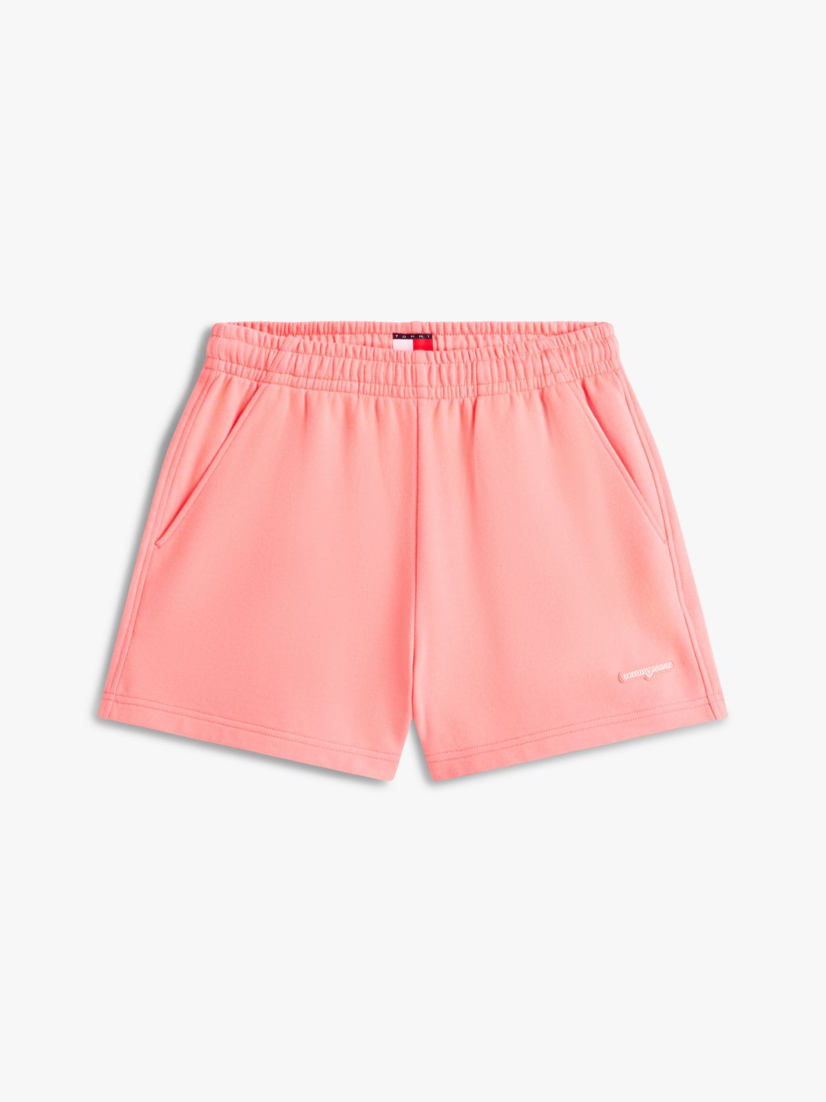 Logo Sueded Terry Relaxed Sweat Shorts — Pink