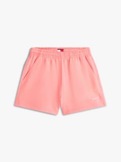 Logo Sueded Terry Relaxed Sweat Shorts — Pink 5
