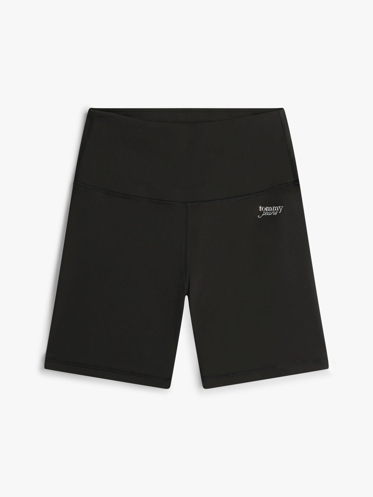 Athleisure Interlock Knit Cycle Shorts — Black